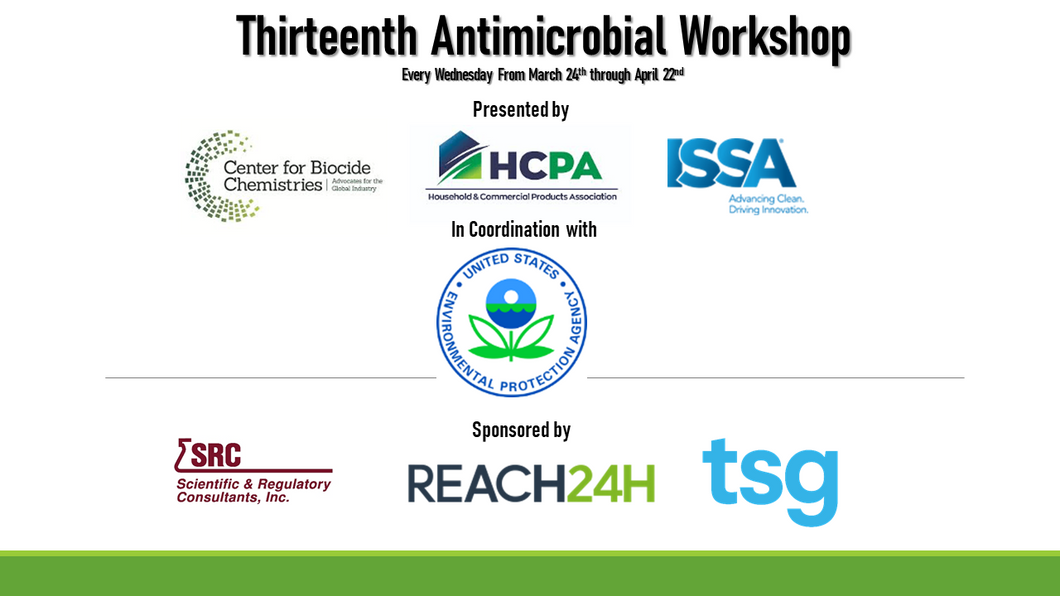 Thirteenth Antimicrobial Workshop Series Recordings